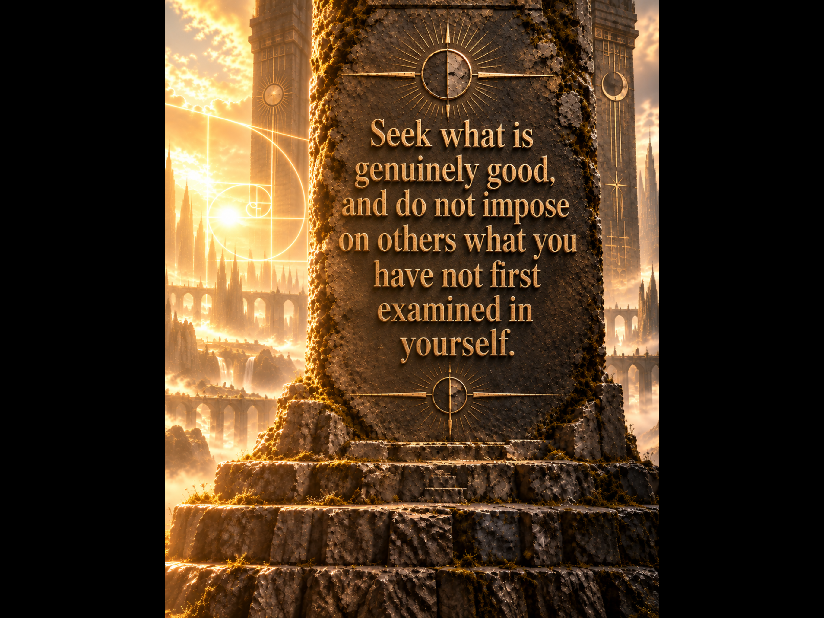 Seek what is genuinely good